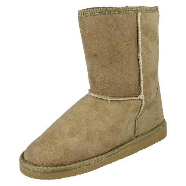 Spot On Ladies Spot On Faux Fur Lined Winter Boots