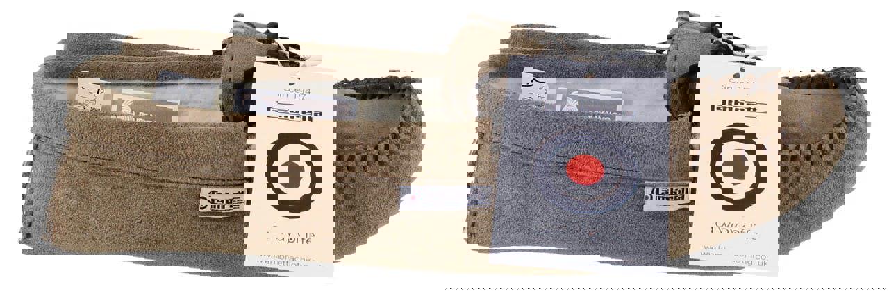 Lambretta Mens British Hand Made Leather Paisley Lined Moccasin Slippers