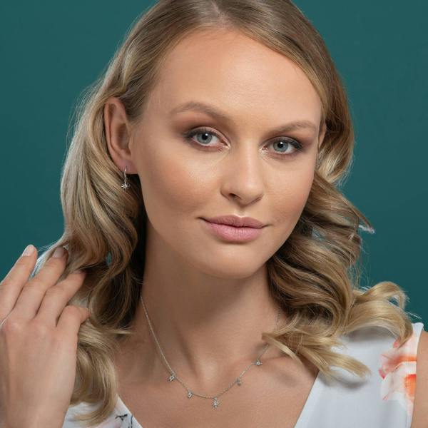 Star Huggie Hoop Earrings for Women - namana.london
