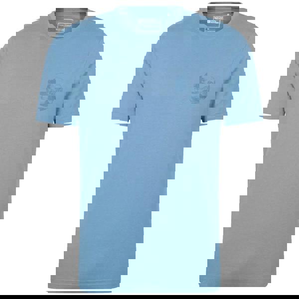 Mountain Warehouse Mens Camping Sketch T-Shirt - Blue