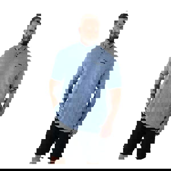 Duke Mens Harvey D555 Pique Kingsize Polo Shirt - Blue - 