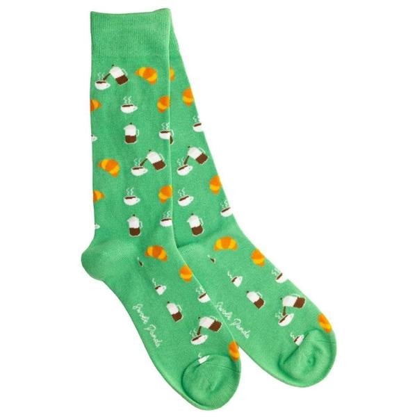 SWOLE PANDA Coffee Bamboo Socks, Green