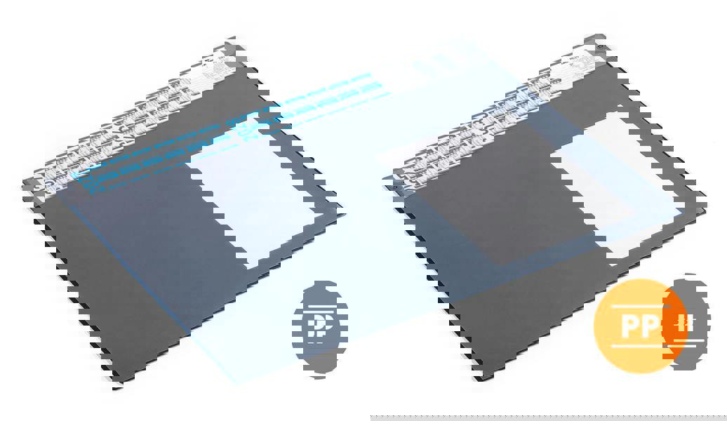 Durable Calendar Desk Mat Clear Overlay Notes Protector Pad | 65x48 cm | Blue