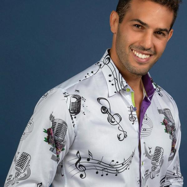 LEAD SINGER PRINT SHIRT - Premium Men's Patterned Shirt by Claudio Lugli | Bold Design, Tailored Fit, Best Printed Shirts