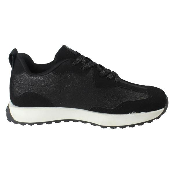 Pineapple Girls Pineapple Sparkly Glitter Casual Lace Up Trainers H2682