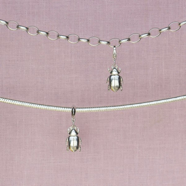 Beetle Silver Charm - MYLEE London
