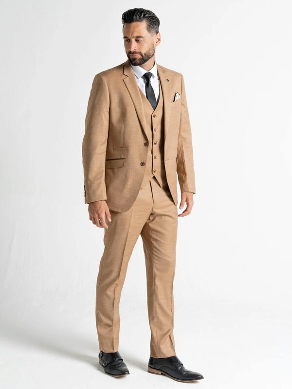 V2 Classic Henry - Sand Three Piece Suit