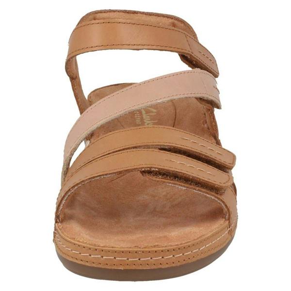 Clarks Ladies Clarks Hook and Loop Summer Sandals Cecily Mix