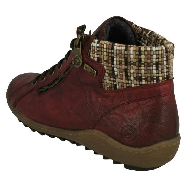 Remonte Ladies Rieker Warm Lined Woven Cuff Remonte-Tex Ankle Boots R1485