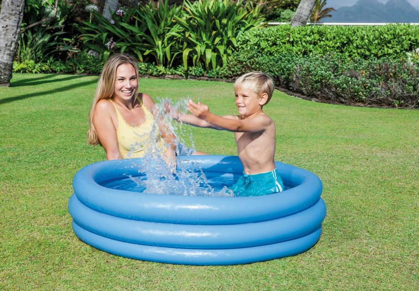 INTEX 45" Inflatable Crystal Blue Pool