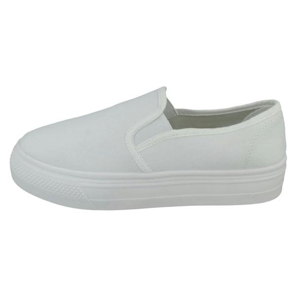 Spot On Ladies Spot On Chunky Sole Slip On Pumps F80556