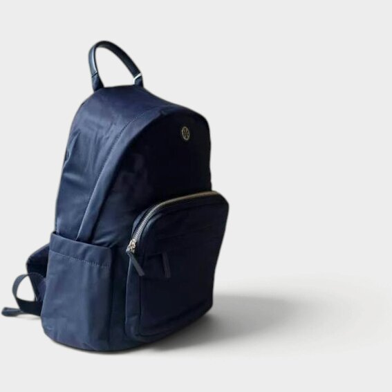 Tory Burch Nylon Backpack Navy Blue