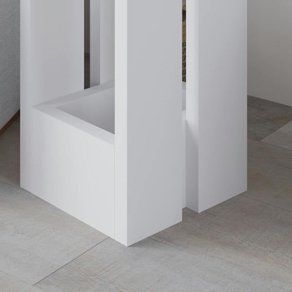 Decortie Tasos Square Side Table Nightstand (W) 30cm