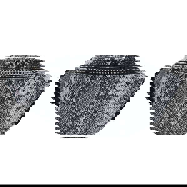 Assots London 'NOAH' Black & White Snake Leather Bum Belt Bag