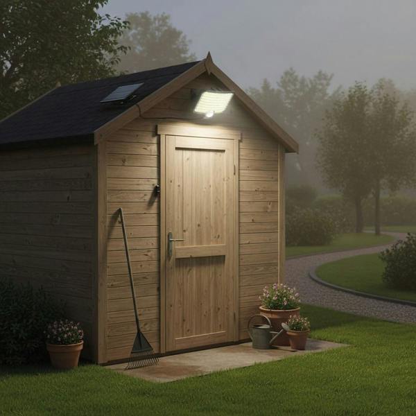 Milagro Alex Solar Floodlight 600Lm 4000K Ip44 Black