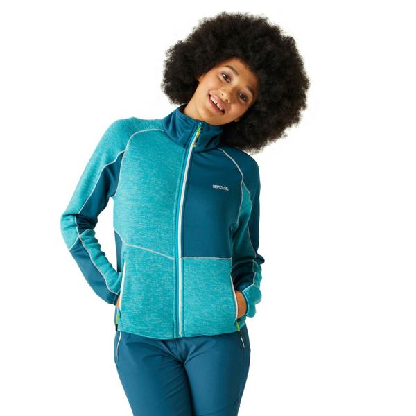 Regatta Womens/Ladies Lindalla VII Marl Full Zip Fleece Jacket - Tahoe Blue/Moroccan Blue - 