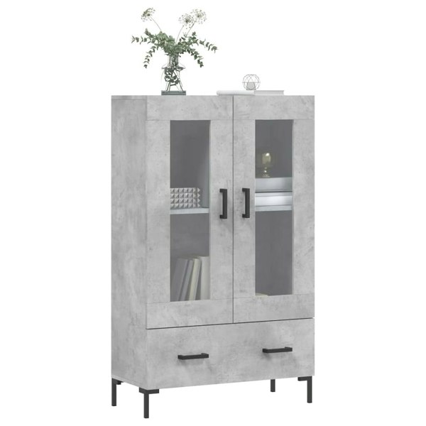 Berkfield Highboard Concrete Grey 69.5x31x115 cm Engineered Wood