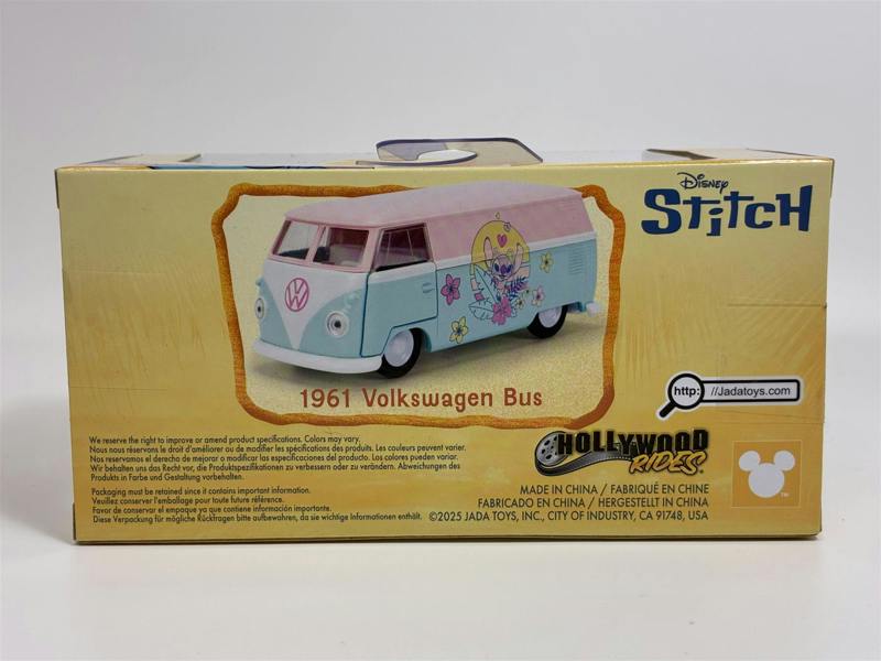 MCSlots Stitch 1961 Volkswagen VW Bus 1:32 Scale Jada 36358