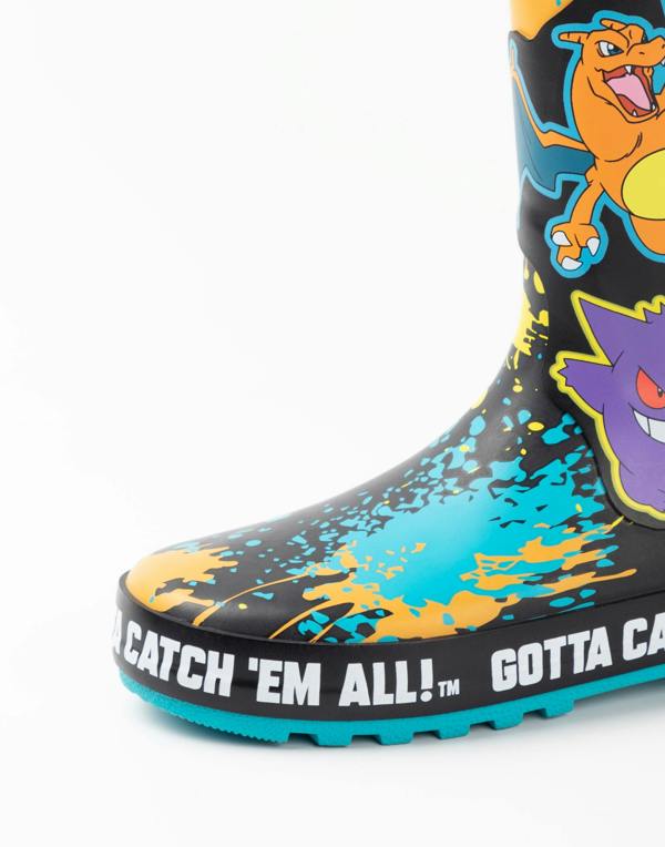 Pokemon Boys Multicoloured Gotta Catch 'Em All! Wellington Boots without Handles
