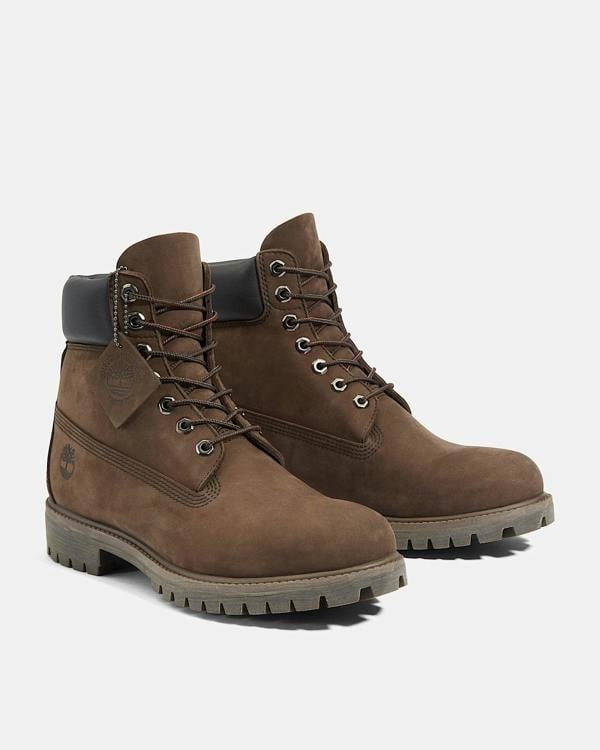 Timberland 6 Inch Premium Mens Waterproof Boots - Brown - CHO - Designer Mens Boots