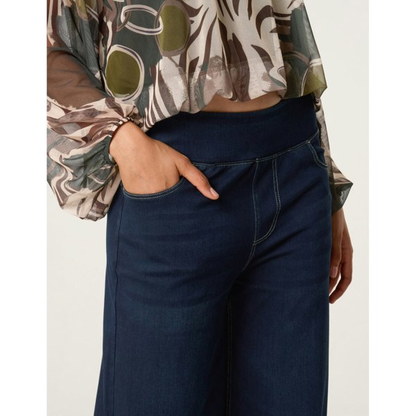 Blue Vanilla Elasticated Washed Jeans