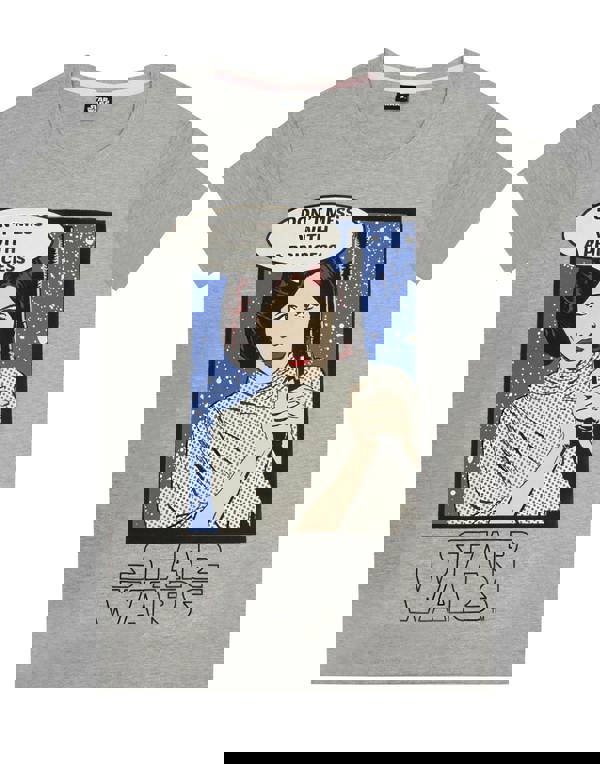 Star Wars Womens Grey Princess Leia T-Shirt and Lounge Pants