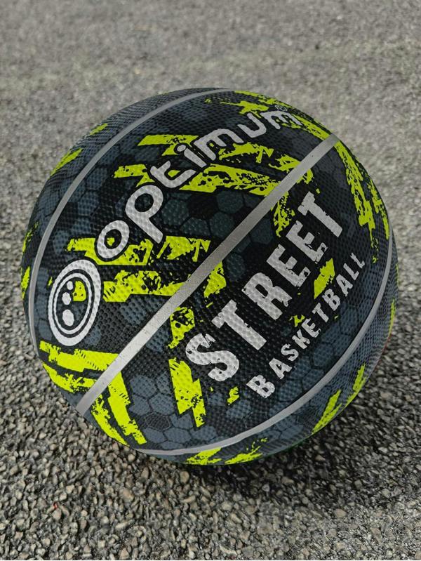 Street Basketball Black/Yellow Mini – Durable Outdoor Basketball - Optimum