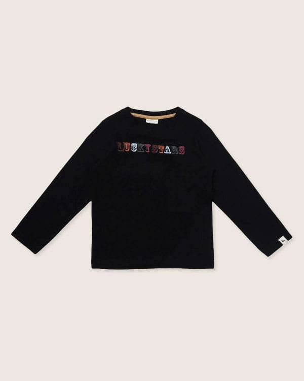 Organic cotton jersey long-sleeve top