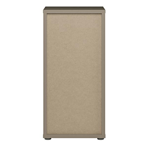 Furniture To Go Alice Springs Low Bathroom Storage Cabinet with 1 Door Push-to-Open & 1 Drawer Push-to-Open in Taupe