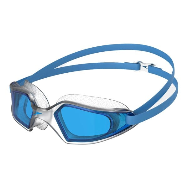 Speedo Unisex Adult Hydropulse Smoke Swimming Goggles - Blue/Silver