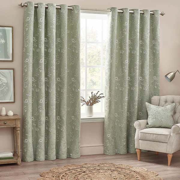 Wylder Sophia New Floral Jacquard Cushion Cover - Sage