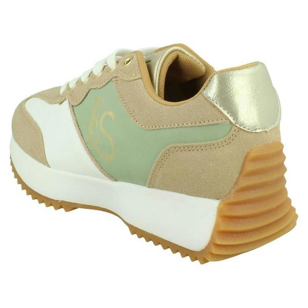 Elle Sport Ladies Elle Sport Slight Wedge Lace Up Trainers F7296