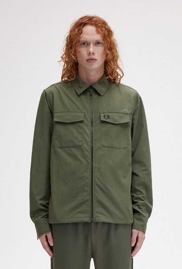 Fred Perry Men's Zip-Through Overshirt