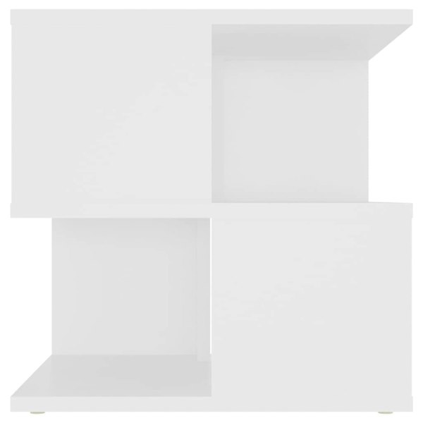Berkfield Side Table White 40x40x40 cm Engineered Wood