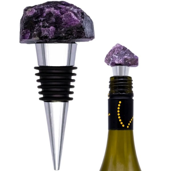 Maison des Cadeaux Amethyst Crystal Bottle Stopper