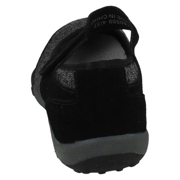 Down to Earth Ladies Down To Earth Casual Hook and Loop Shoes F80559