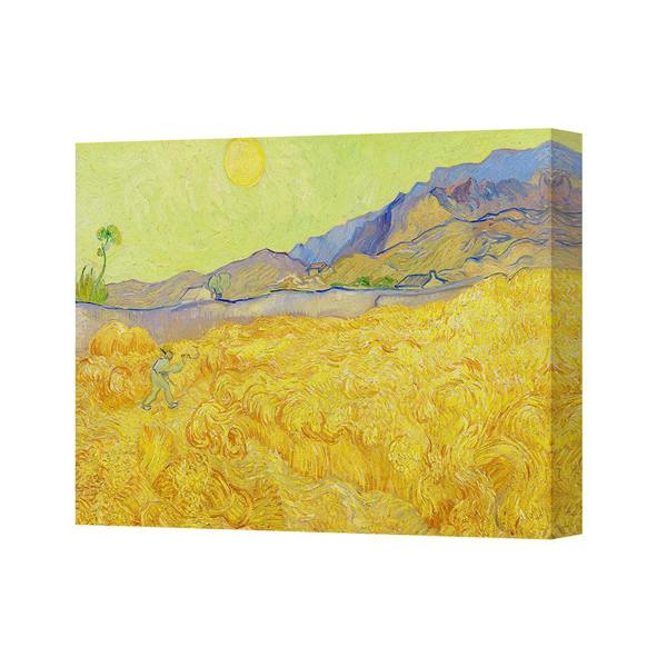 Benjamin Tate Design Golden Field Landscape Canvas Art Print Handmade in the United Kingdom