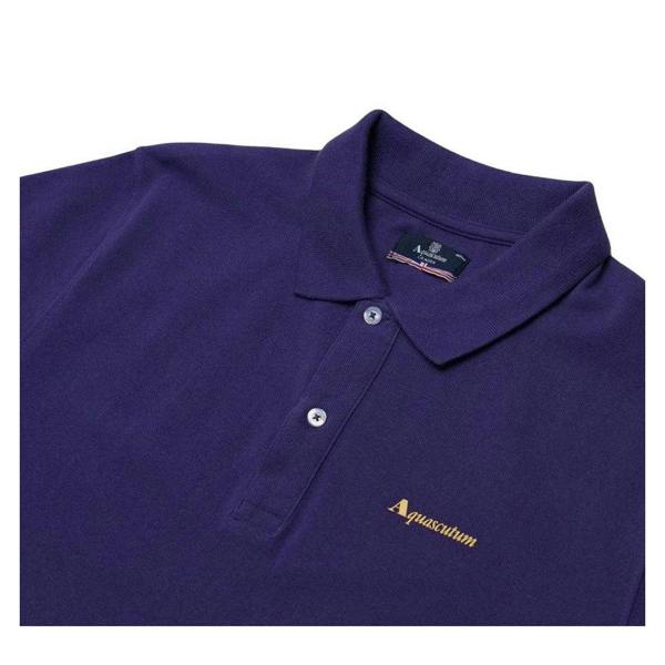 Aquascutum Mens Active Cotton Dri-FIT Polo Shirt - Striking Purple - 