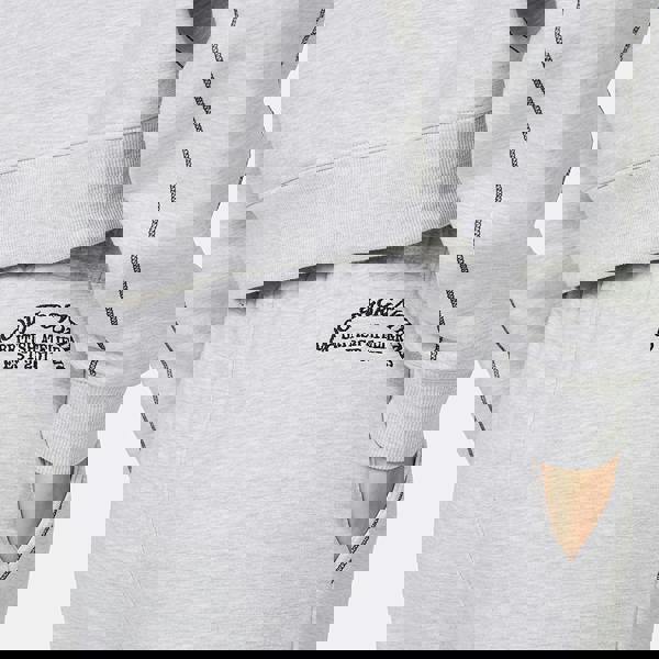 Good For Nothing Grey Coverlock Stitching Baggy Joggers - Grey Image 3