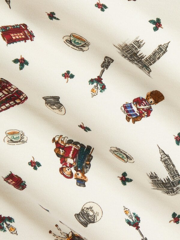 Ralph Lauren Kids Ralph Lauren Baby Boys Winter Bearville Print Blanket in Ivory