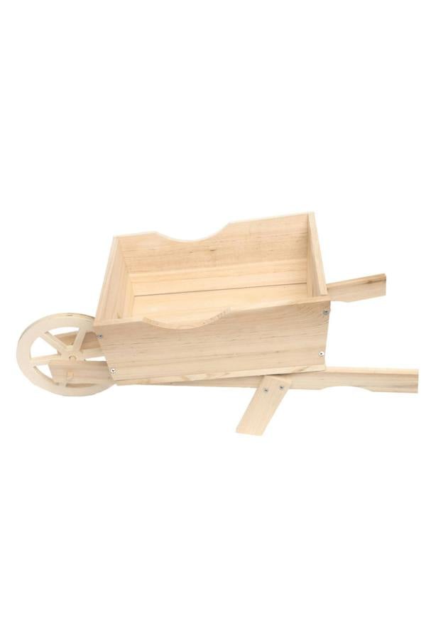 Groundlevel Farmyard Style Garden Wheelbarrow Planter - Natural
