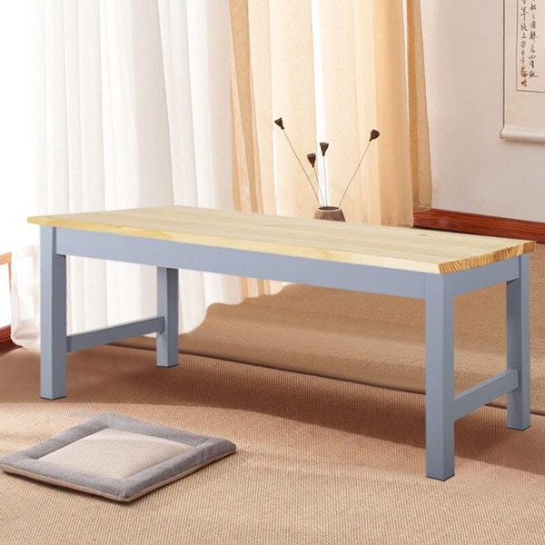 Natural Solid Pine Wood Bench Living and Home
