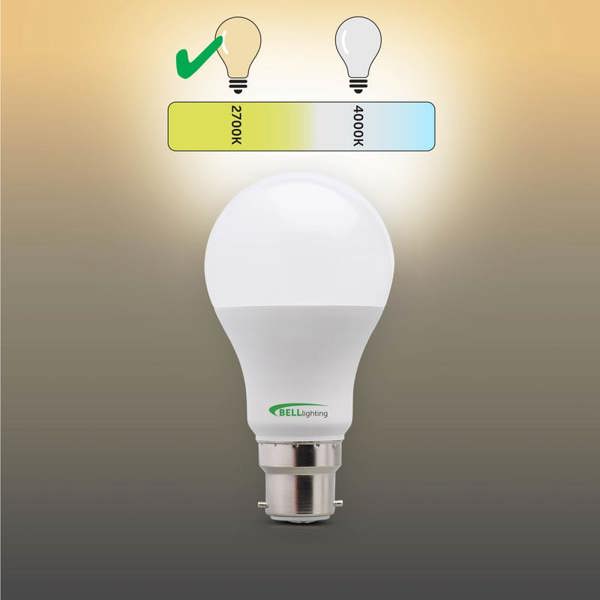 BELL Lighting B22 Bayonet Dimmable LED GLS 8.1W Energy Saving Light Bulb