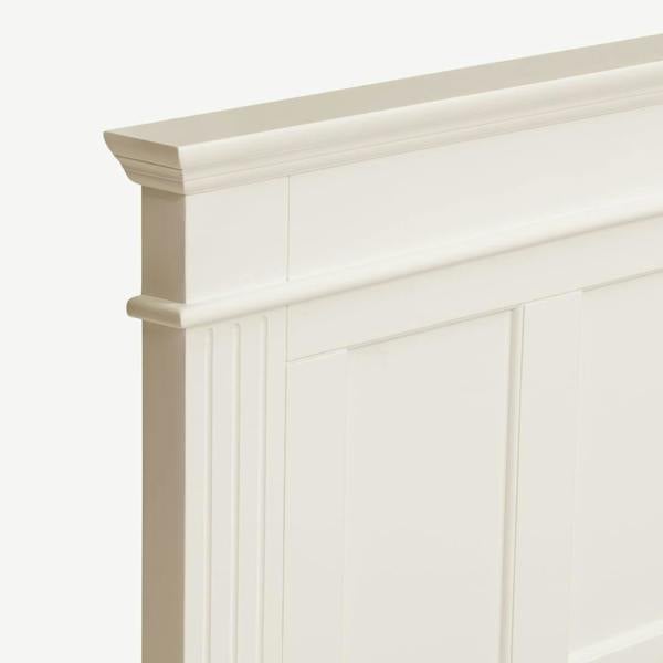 Statement Furniture Gainsborough Vintage Cream Wooden Bed Frame 4ft6, 5ft Hamptons Style