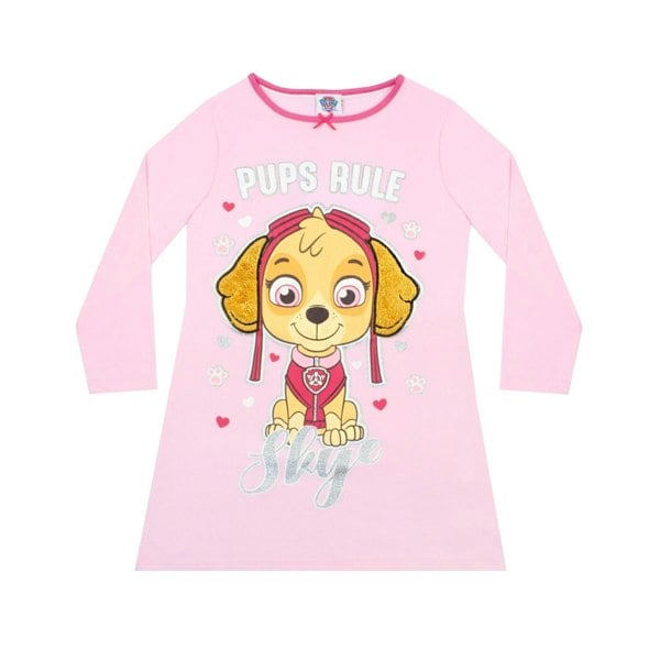 Paw Patrol Girls Skye Long-Sleeved Nightie - Pink