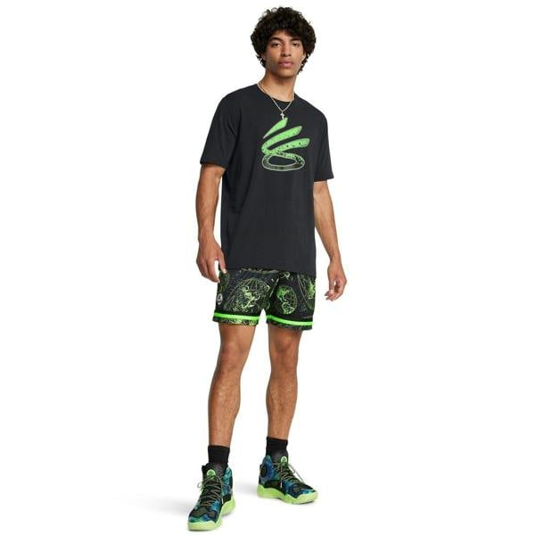 Under Armour Mens Trend Stephen Curry Logo T-Shirt - Black/Green - 