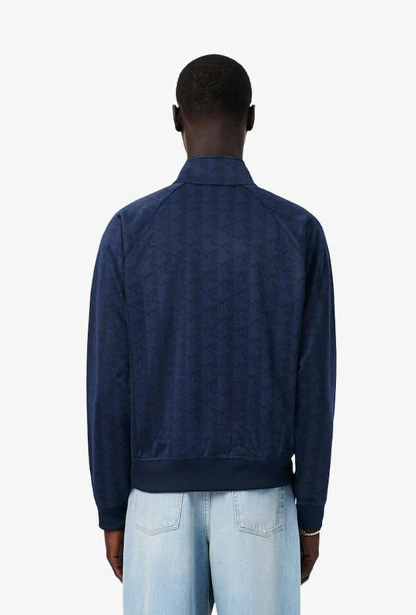 Lacoste Monogram Jacquard Zipped Jacket