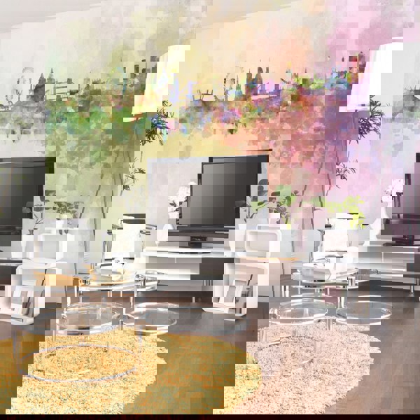 Origin Murals Watercolour London Skyline - Multi