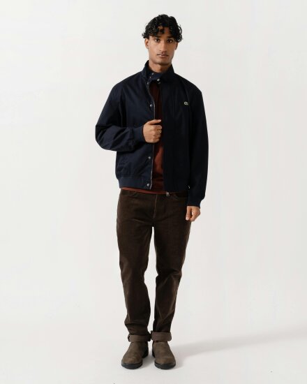 Lacoste Lightweight Water-Repellent Twill Mens Harrington Jacket - Abysm HDE