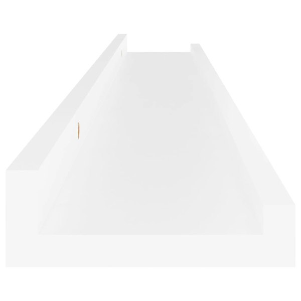Berkfield Wall Shelves 4 pcs White 80x9x3 cm